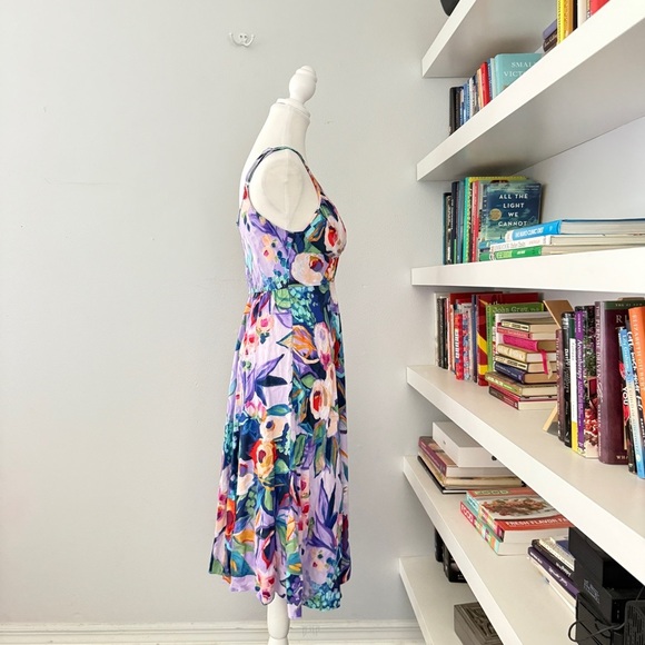 Jams World Lilac Pink Dewberry Midi Sundress Small - Picture 5 of 12